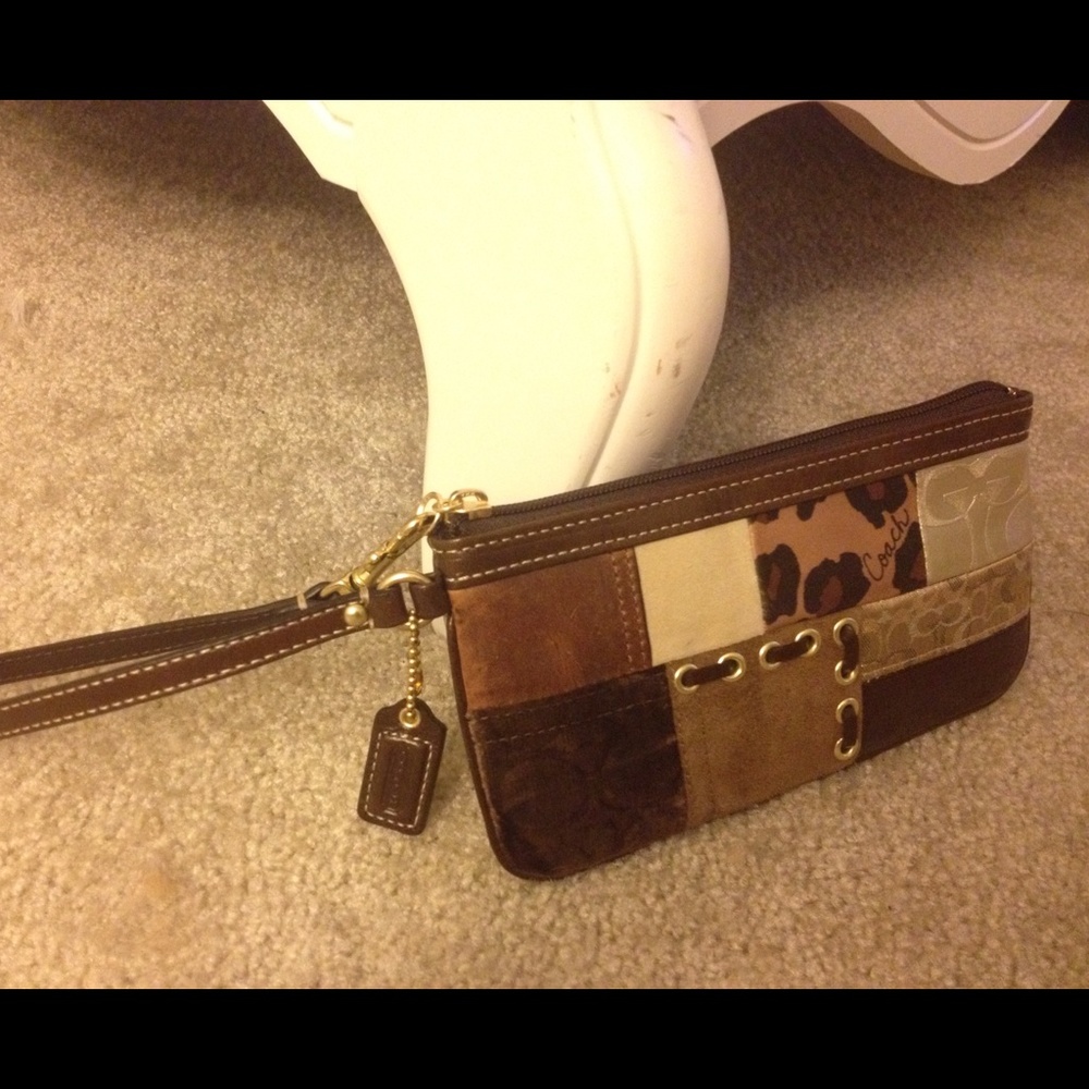 Authentic Coach Patchwork Wristlet - image 2